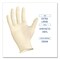 Boardwalk 5 mil Thick 9.5 in. Long Powder-Free Synthetic Examination Vinyl Gloves - Extra Large, Cream (100/Box, 10 Boxes/Carton)